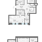 Планировка Квартира с 4 спальнями 242.9 м2 в ЖК Клубный дом Чистые Пруды 